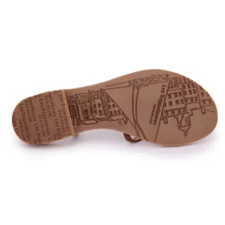 LES TROPEZIENNES PAR M.BELARBI Sandales à entre-doigts irisé Monatres Femme MARRON Best