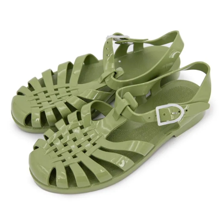 MEDUSE Sandales classiques pastel Femme VERT CLAIR Outlet