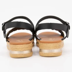 CARLA TORTOSA Sandales compensees negro t36/41 Femme NOIR Online