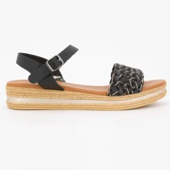 CARLA TORTOSA Sandales compensees negro t36/41 Femme NOIR Online