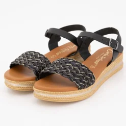 CARLA TORTOSA Sandales compensees negro t36/41 Femme NOIR Online