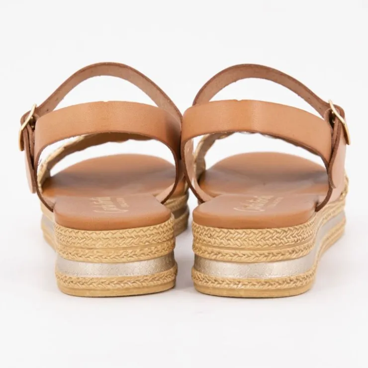 CARLA TORTOSA Sandales compensees negro t36/41 Femme BEIGE Clearance