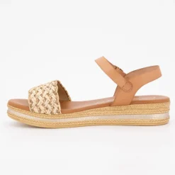 CARLA TORTOSA Sandales compensees negro t36/41 Femme BEIGE Clearance