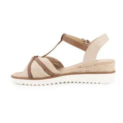 TOM TAILOR Sandales compensées avec corde semelle blanche Femme BEIGE Outlet