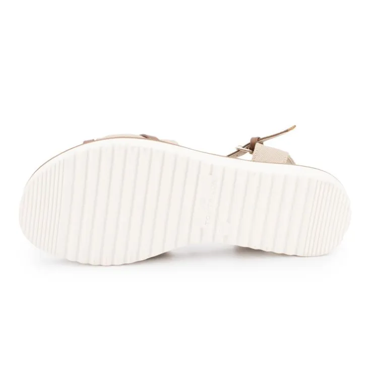 TOM TAILOR Sandales compensées avec corde semelle blanche Femme BEIGE Outlet