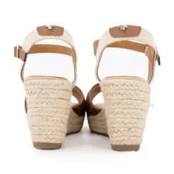 TOM TAILOR Sandales compensées imprimé léopard avec boucle doré Femme MARRON Online