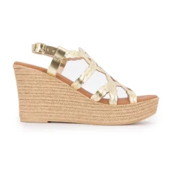 CARLA TORTOSA Sandales compensées lanières tressées avec boucle dé Femme OR Online