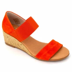 PINAZ Sandales Compensées Neveah Femme ORANGE Hot