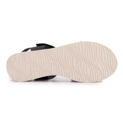 BIOSTOCK Sandales compensées argenté Femme NOIR Hot