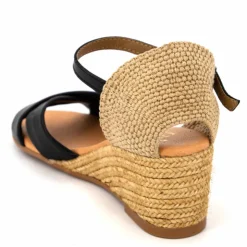 PINAZ Sandales Compensées Paloma Totem Femme NOIR Discount