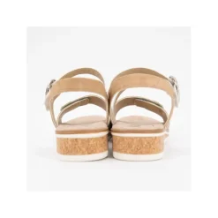 ROMIKA Sandales compensées sauge boucle dorée à scratch Femme VERT CLAIR Discount