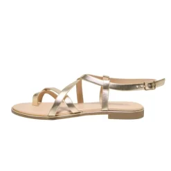 ONLY Sandales couleur dée avec boucle Femme OR