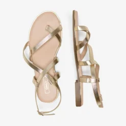 ONLY Sandales couleur dée avec boucle Femme OR