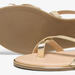 ONLY Sandales couleur dée avec boucle Femme OR