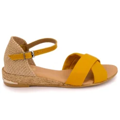 PINAZ Sandales croisées avec boucle Femme JAUNE Sale