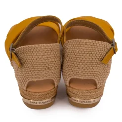 PINAZ Sandales croisées avec boucle Femme JAUNE Sale