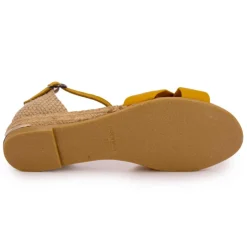 PINAZ Sandales croisées avec boucle Femme JAUNE Sale