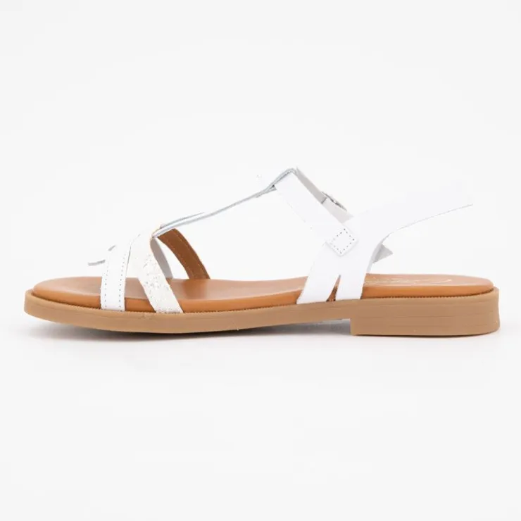 CARLA TORTOSA Sandales glitter o 17441 t28/35 Enfant BLANC Discount