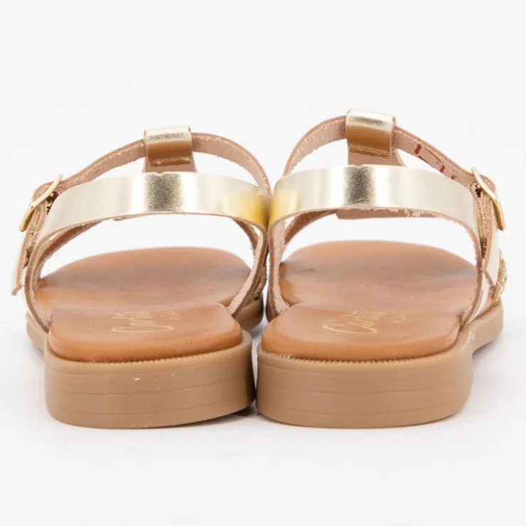 CARLA TORTOSA Sandales glitter blanco 17441 t28/35 Enfant OR