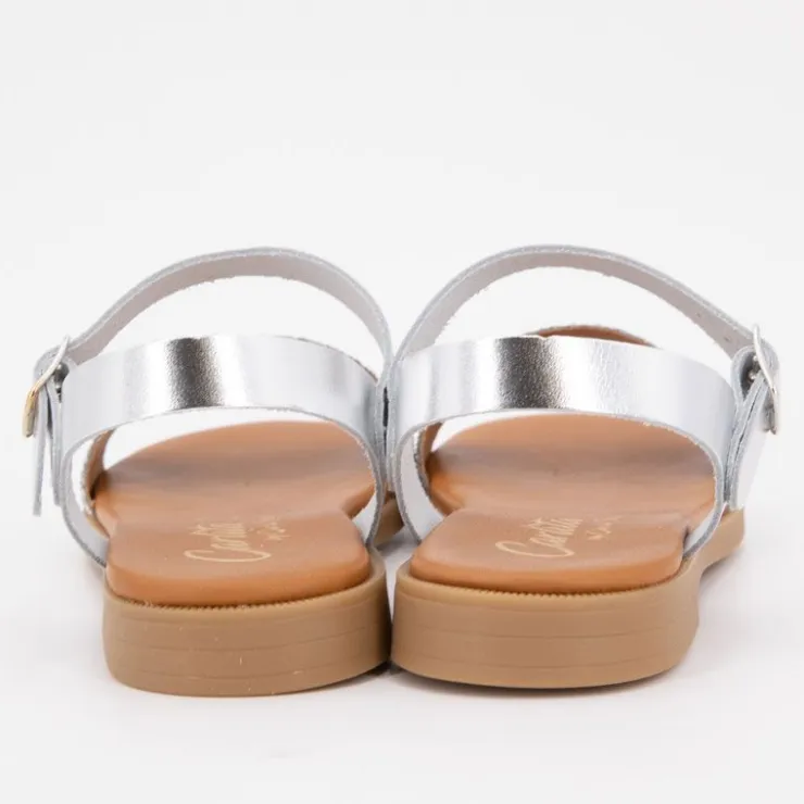 CARLA TORTOSA Sandales glitter Enfant ARGENT Online