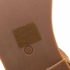 LES TROPEZIENNES PAR M.BELARBI Sandales hautes cuir léger clouté Calie Femme OR Best