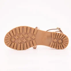 LES TROPEZIENNES PAR M.BELARBI Sandales Hexom à boucle dé semelle crantée Femme OR New