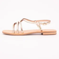 LES TROPEZIENNES PAR M.BELARBI Sandales hudon à lanières entremelées cuir Femme OR Online