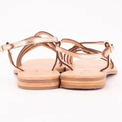 LES TROPEZIENNES PAR M.BELARBI Sandales hudon à lanières entremelées cuir Femme OR Online