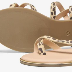 ONLY Sandales mari imprimé léopard avec boucle Femme MARRON Sale