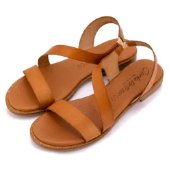 CARLA TORTOSA Sandales plates à lanières Femme MARRON Online