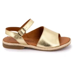 CARLA TORTOSA Sandales plates dées avec boucle Femme OR Hot