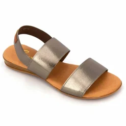 PINAZ Sandales plates Nigella Femme BRONZE New