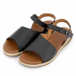 CARLA TORTOSA Sandales Plates Ritello t36-41 Femme NOIR Sale