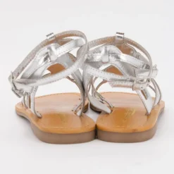 LES TROPEZIENNES PAR M.BELARBI Sandales spartiates avec strass ohlala é Femme ARGENT New