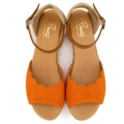 PINAZ Sandales tressés avec boucle cheville Femme NOIR Clearance