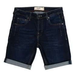 DEELUXE 74 Short arvin gris délavé avec revers Enfant BLEU FONCE Discount