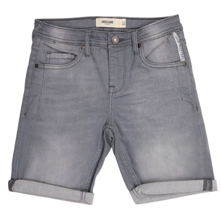 DEELUXE 74 Short arvin délavé avec revers Enfant GRIS Discount