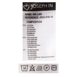 JOSEPH 'IN Short avec lacets medium blue denim délavé Femme GRIS FONCE Outlet