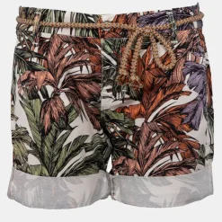 PLEASE Short avec palmiers ceinture en corde Femme MULTICOLORE Outlet