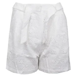 LA PETITE ETOILE Short brodé avec ceinture Selin Femme BLANC Outlet
