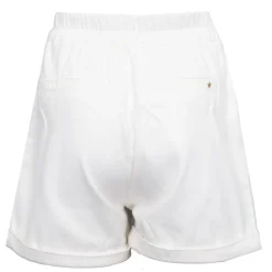 LA PETITE ETOILE Short coton léger taille élastique solet Femme BLANC Clearance