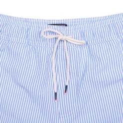 DOCKERS Short de bain court à rayures Homme BLEU Sale