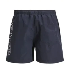 JACK & JONES Short de bain haruba regular uni Homme BLEU FONCE