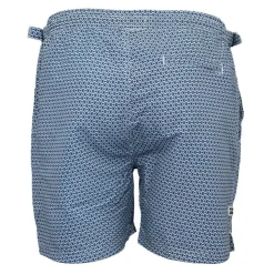 DEELUXE 74 Short de bain navy basil imprimé Homme BLEU Discount