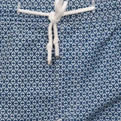 DEELUXE 74 Short de bain navy basil imprimé Homme BLEU Discount