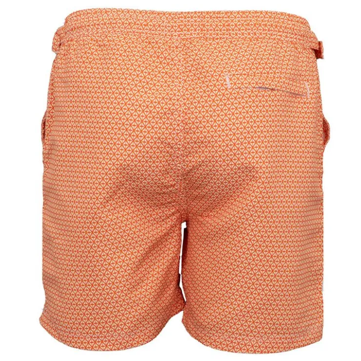 DEELUXE 74 Short de bain basil avec imprimé graphique Homme ORANGE Hot