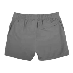 APPARTINENZA Short de bain uni avec bouton Homme GRIS