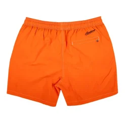 APPARTINENZA Short de bain uni avec surpiqure Homme ORANGE Clearance