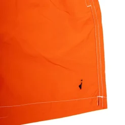 APPARTINENZA Short de bain uni avec surpiqure Homme ORANGE Clearance