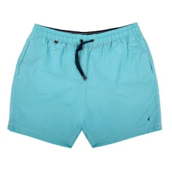 APPARTINENZA Short de bain uni avec surpiqure Homme BLEU New